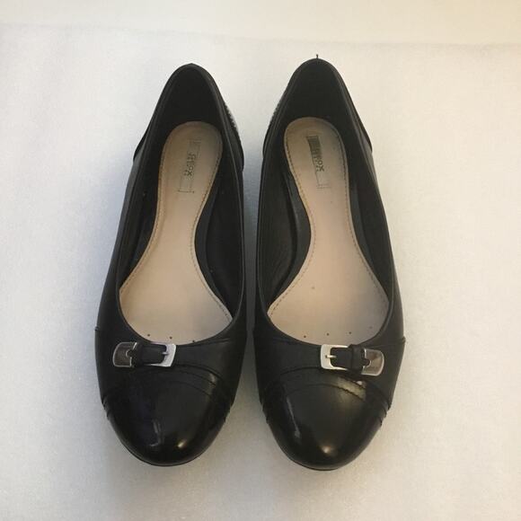 Geox Black Respira Flats with Buckle Accent - Picture 1 of 10